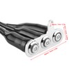 Stainless Steel Motorcycle Handlebar Switch LED Bracket Control Push Button