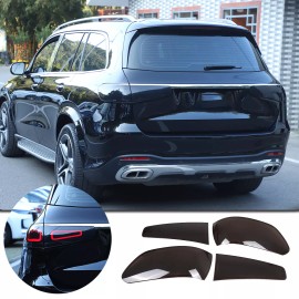 Ynei Smoked Tail Light Cover Blackout Overlay Len Fits Mercedes GLS 450 480 63 20-23