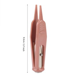 Pinza nasal para bebés, antideslizante, cabeza redonda, limpieza para bebés, pinzas, oreja, nariz, ombligo, limpiador, herramienta de clip con luz LED