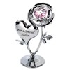 Crystocraft Chrome Plated Rose & Heart Ornament (SISTER)