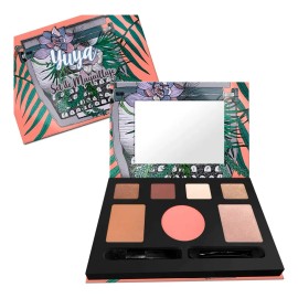 Yuya Maquinita Set Maquillaje 4 en 1 Rostro Con Brochas Compacto Portátil