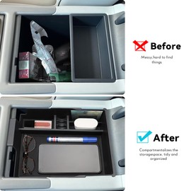 MARCHFA Center Console Organizer Tray for 2023 2024 2025 Hyundai Palisade Accessories Armrest Storage Box Glove Insert Tray Organizer