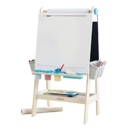KidKraft 62038 Create N Play Art Easel, White, 27.6" x 27.25" x 6.5"