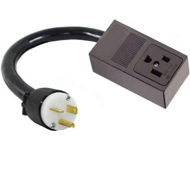 Universal EV Electric Car Charger Adapter Cable 6-20P 3-Pin 220/250V Male Plug To 6-50R 3-Pin 220/250V Female Receptacle Outlet, Level 1 & 2 Vehicle Charging Converter Connector Cord NEMA EVSE FX531EV