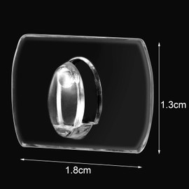 60 Pieces Mini Clear Decorating Hook Clips, Holiday Light Hook Clips, Decorating Clips for String Lights, Multi-Function Decoration Hanging Clip for Home, School Outdoor (Size A) (Clear)