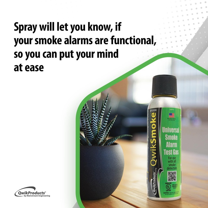 QwikSmoke Smoke Detector Tester Spray Fire Alarm Can of Smoke