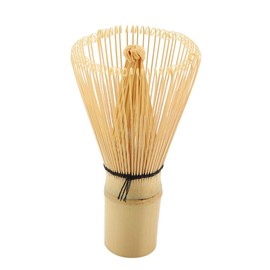 Batidor Matcha, Tradicional Batidor de Bambú Hecho a Mano Brocha para Polvo de Bambú Batidor Matcha Batidor de Bambú Herramienta para Hacer Té Matcha Accesorios 80 puntas