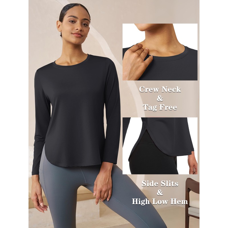 Cavva Womens Athletic Tops Sun Shirts Long Sleeve Hiking Shirts