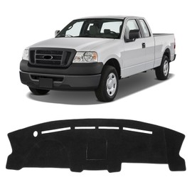 KUST Car Dash Cover for Ford F-150 2004-2006 2007 2008(XL, STX, XLT, FX4, Lariat) Left Hand Driving Polyester Dashboard Cover Non-Slip Interior Accessories for F150 Sunshade No Glare Black