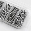 M4 304 Stainless Steel Hexagonal Screws Bolts and Nuts Set,