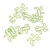 100PCS Cute Paper Clip Figure Shaped Electroplating Process Prevent Slip