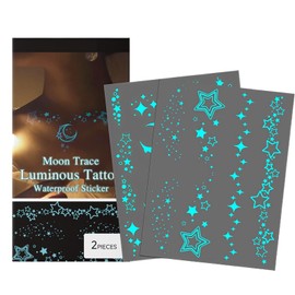 Kids Glitter Stickers Kit - Waterproof Body Glitter Temporary Makeup | Gentle Cosmetic Patches Facial Decor for Shoulders Ankles Girl Women Stage Performance Parties