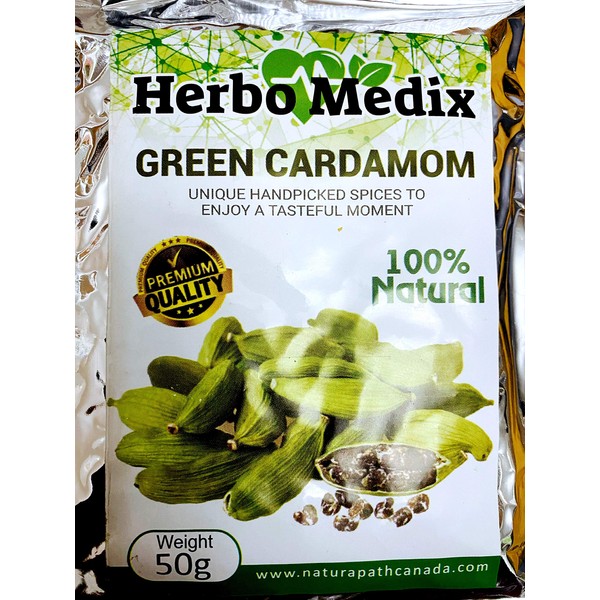 Green Cardamom | Natural Whole Spice | Pack of 2 100g
