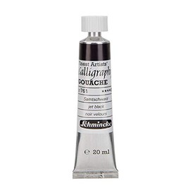 Schmincke Calligraphy Gouache - Finest Calligraphy Gouache - Velvet Black - 20ml