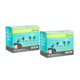 Smart Sips, Flavor Lovers Coffee Variety Sampler | Medium Roast | Blueberry Cinnamon Crumble, Cinnamon Roll, French Vanilla, Hazelnut Cream, Chocolate Peanut Butter, Southern Pecan | Assorted Coffee Pods for Keurig K-cup Machines, 48 Count