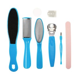 Glamza 10-teiliges Fußpflegeset, Pediküre-Set, Peeling, Entferner, abgestorbene Haut, Maniküre, Fußpflege-Werkzeug-Set