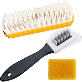 Shoe Brush Set, Suede Brush, Rubber Rubber, Suede Brush for Shoes, Nubuck Leather Brush, Shoe Brush Suede Brush for Suede Leather, Nubuck, Suede