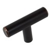 GlideRite Hardware 5002-T-ORB-10 2 inch Oil Rubbed Bronze Solid T