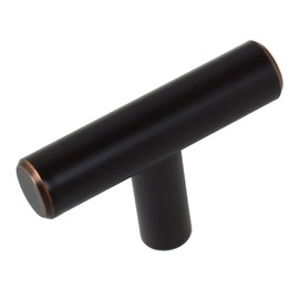 GlideRite Hardware 5002-T-ORB-10 2 inch Oil Rubbed Bronze Solid T bar Handle Knobs 10 Pack