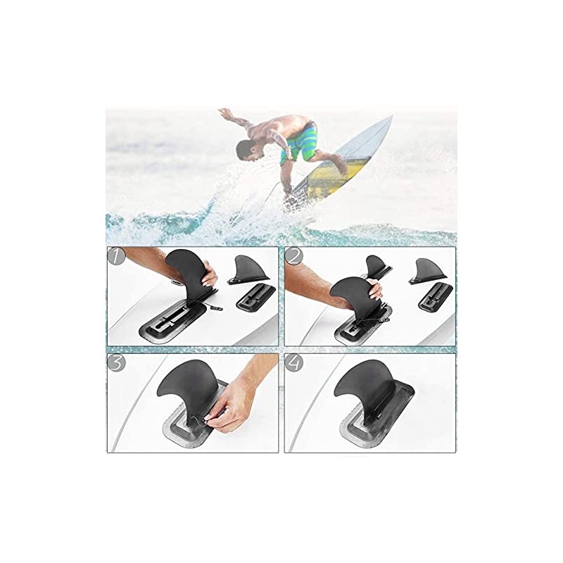 Detachable Board Fin, PVC Single Center Fin with Fin Dock