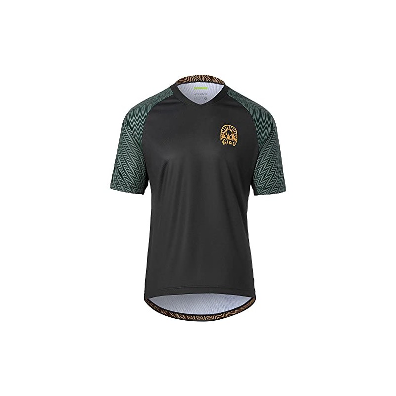 Giro Roust Short-Sleeve Jersey - Men's Black Wavy, L