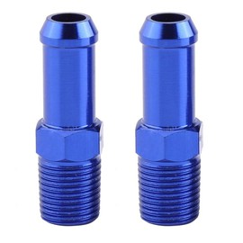 Car Fuel Control Valve, Universal Aluminium Adjustable for Fuel Pressure Regulator, Oil Pressure Gauge Adapter (Red)