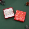 MADISON TYLER Christmas Hoop Earrings for Women | Silver Glitter