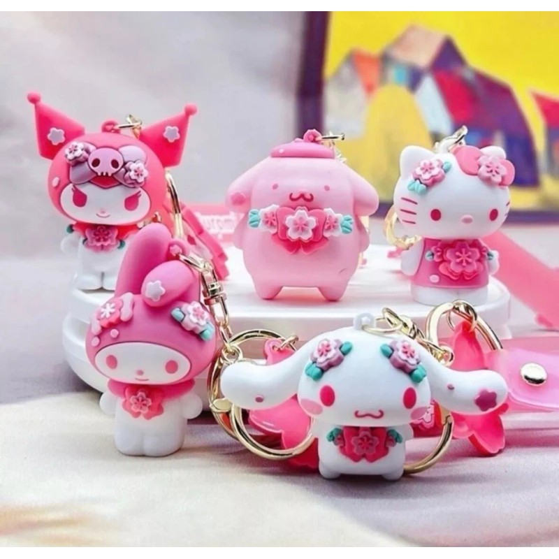 sanrio sakura keychain cherry blossom - Cinna