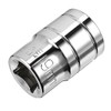 sourcing map 1/2-Inch Drive 19mm 6-Point Shallow Socket, Metric, Cr-V