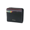 Paul Smith Swirl Stripe Slots Women's Bi-Fold Wallet, Black, Black
