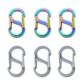 6 Pcs Buckle Shortener Bracelet Clasps, Closures Stainless Steel Connectors, Stainless Steel Necklace Clasp, Double Opening Shortener Lobster Clasps, for DIY Jewelry Making