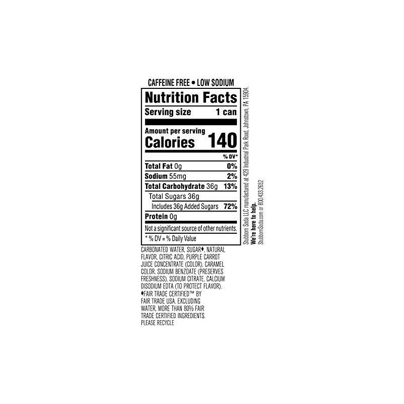 Stubborn Soda Black Cherry with Tarragon 12 Fl Oz Pack