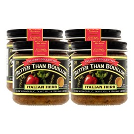 Better Than Bouillon Culinary Collection Base, Italian Herb Base, Contains 38 Servings Per Jar, 8-Ounce Glass Jar (Pack of 4)