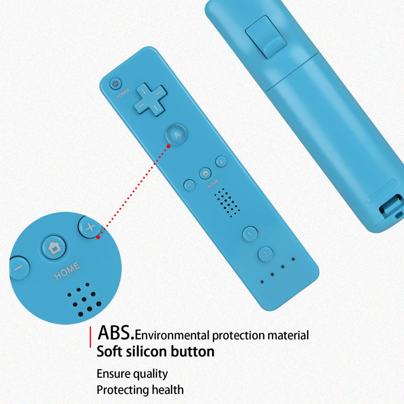MOVHEIYL Replacement Remote Controller for Wii & Wii U, Built-in