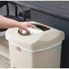 Rubbermaid® Home Contenedor Cuadrado Con Tapa Untouchable® 87 Lts
