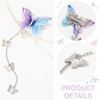 XUZOPIM Pack of 6 Butterfly Tassel Hair Clips Movable Fabric