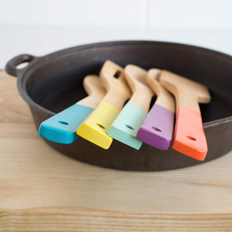 Now Designs Bamboo Utensils, Set of 5, Multi-Color, 1 ea,