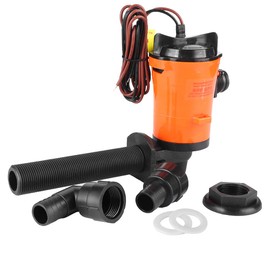 Bait Pump, 12V 800GPH Livewell Live Bait Tank Aerator Submersible Cartridge Boat Aeration Pump Boat Accessory SFBPI-G800-05