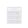 Italhome SESIA 3 Cajonera 3 Cajones Transparentes, azul
