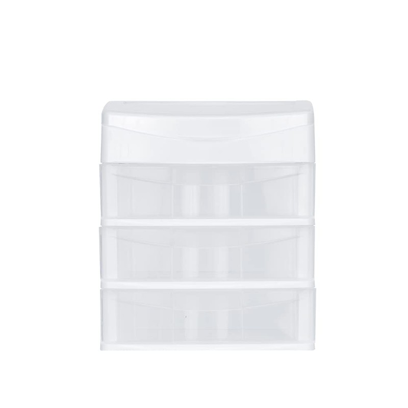Italhome SESIA 3 Cajonera 3 Cajones Transparentes, azul