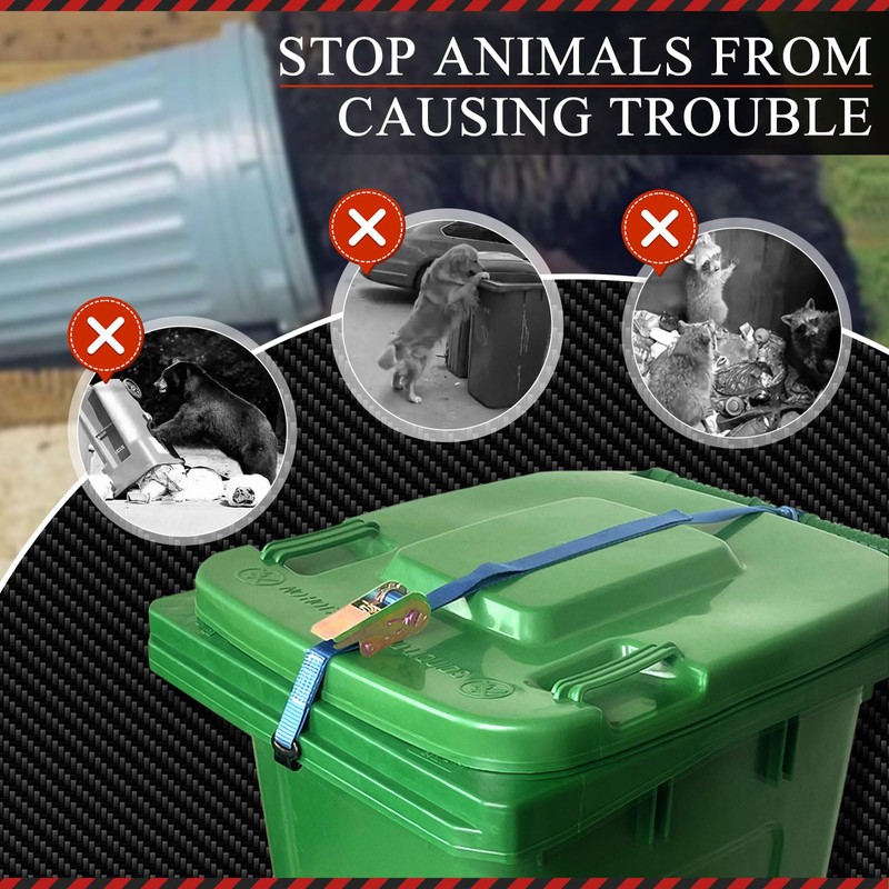 Trash Can Locks for Animals, Raccoon Bear Proof Trash Bin
