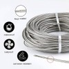 1/16 Wire Rope Kit, Steel Wire Cable, 7x7 Strand Core,165ft
