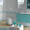 Gedy Dori Resin Soap Dish, Turquoise, 11 x 17.5 x
