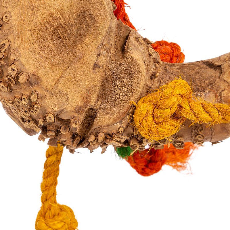 Java Bamboo Dangler Nibble Toy, Approx. 25 x 14 x