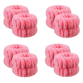 8Pcs Face Washing Wristbands, Anmieciu Soft Wrist Washband, Microfiber Wrist Spa Wristband, Absorbent Wrist Bands for Woman & Girls, Prevent Liquid from Spilling Down Your Arms.