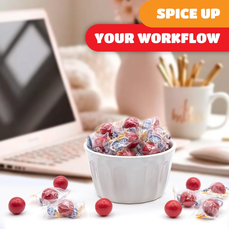 Spicy Cinnamon Jawbreakers - 3 Pound Bulk Pack (240 Count)