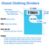 DMLNN 20 Pack White Clothing Rack Size Dividers Plus 45