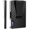 RARITIK Minimalist Carbon Fiber Wallet for Men, Money Clip Cash