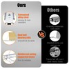 SOCONT Stainless Steel Slide-Out Trash Bin Rack, Enhanced Heavy-Duty Cabinet