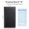 Server Book with 2 Zipper Pockets, Leather Server Books for
